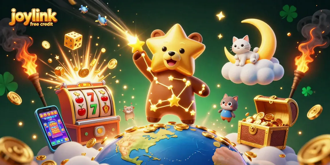 Win joylink free credit at the casino with exciting games and jackpot visuals.