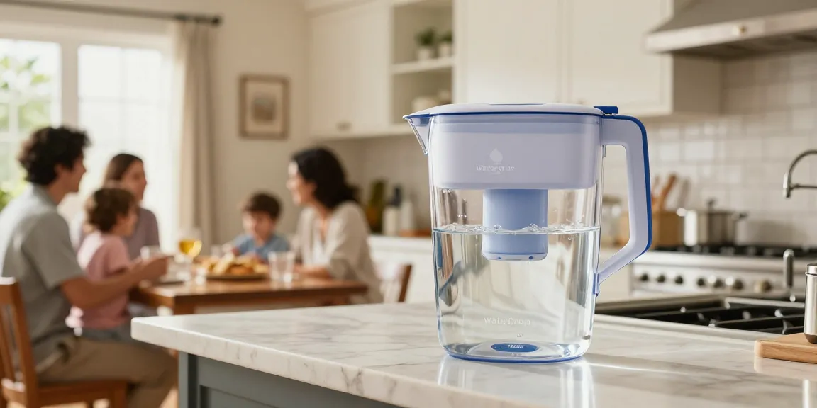 Waterdrop PT-05P-A Alkaline Water Filter Pitcher in a modern kitchen of a trusted local service provider, delivering clean, quality drinking water.