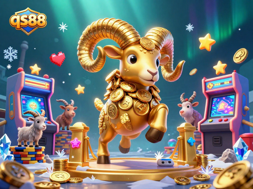 Experience thrilling gameplay at qs88 with vibrant casino elements and golden characters in action.