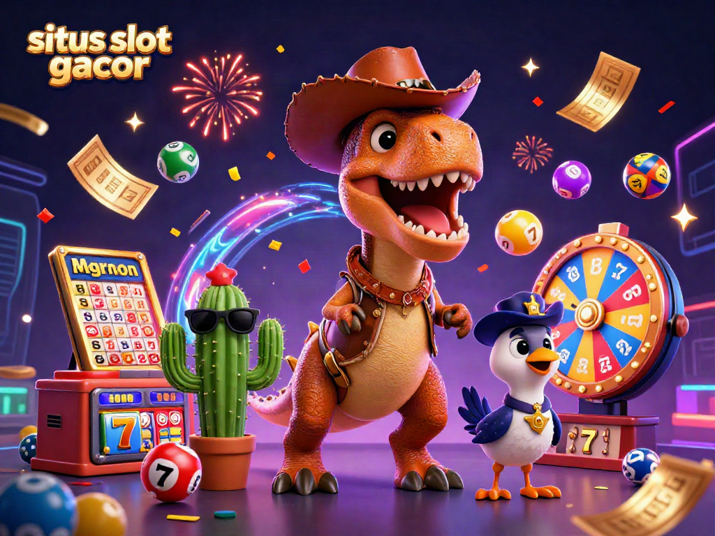 Engage in thrilling gameplay at situs slot gacor with vibrant 3D casino characters and dynamic elements.