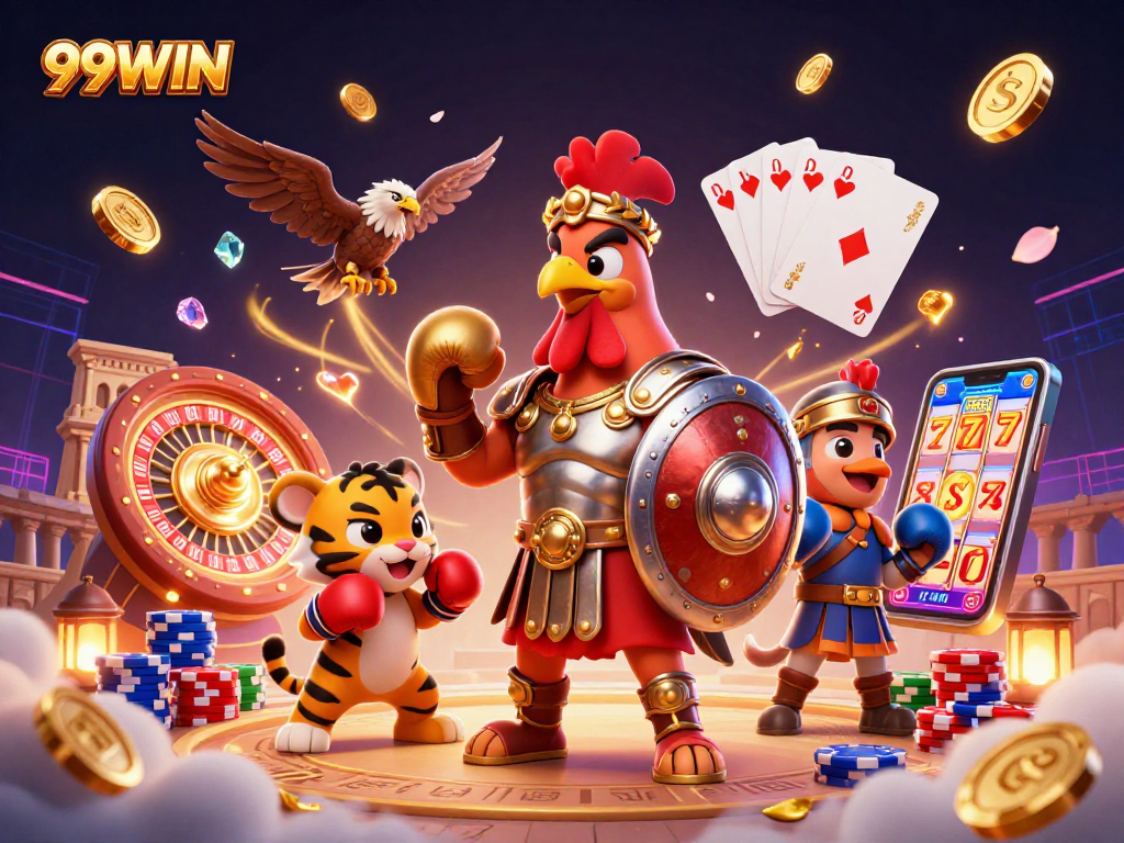 Experience thrilling wins at 99WIN with exciting games, coins, and dynamic visuals.