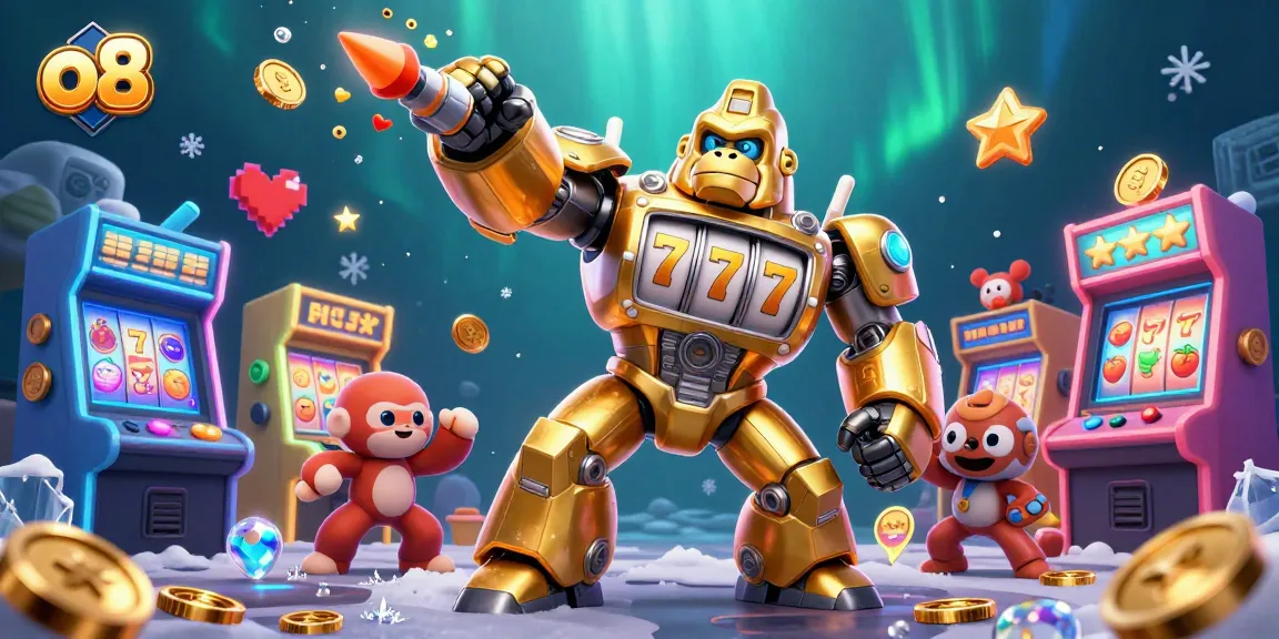Engage with the thrill of o8 casino games as the golden gorilla mech bursts coins and jackpots.