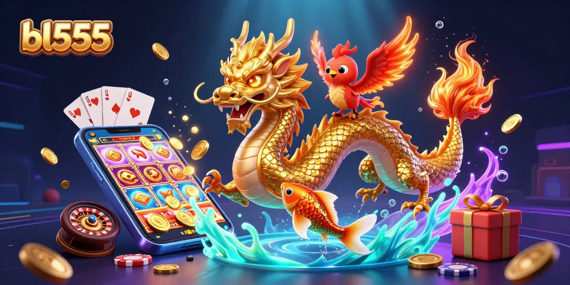 Spin to win at bl555 with dynamic characters and vibrant casino action in a captivating scene.