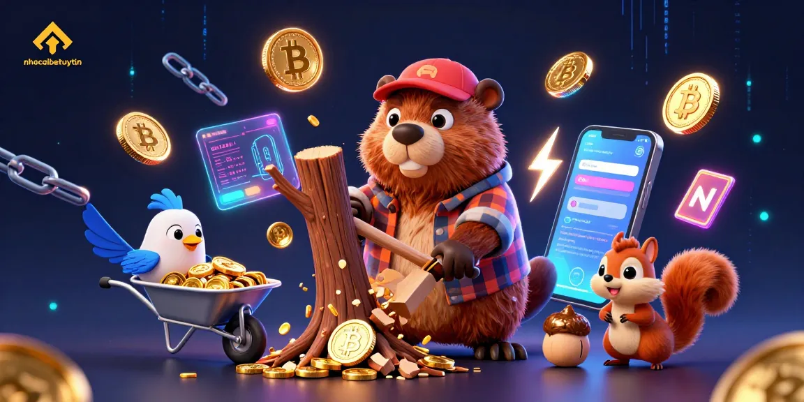 Bet on excitement with nhacaibetuytin's golden coin rainfall illustration!