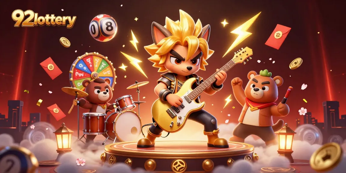 Experience the excitement of 92lottery with lively characters sharing the thrill of winning!
