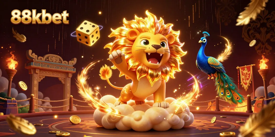 Experience thrilling gameplay with 88kbet at a vibrant casino scene filled with energy and excitement.